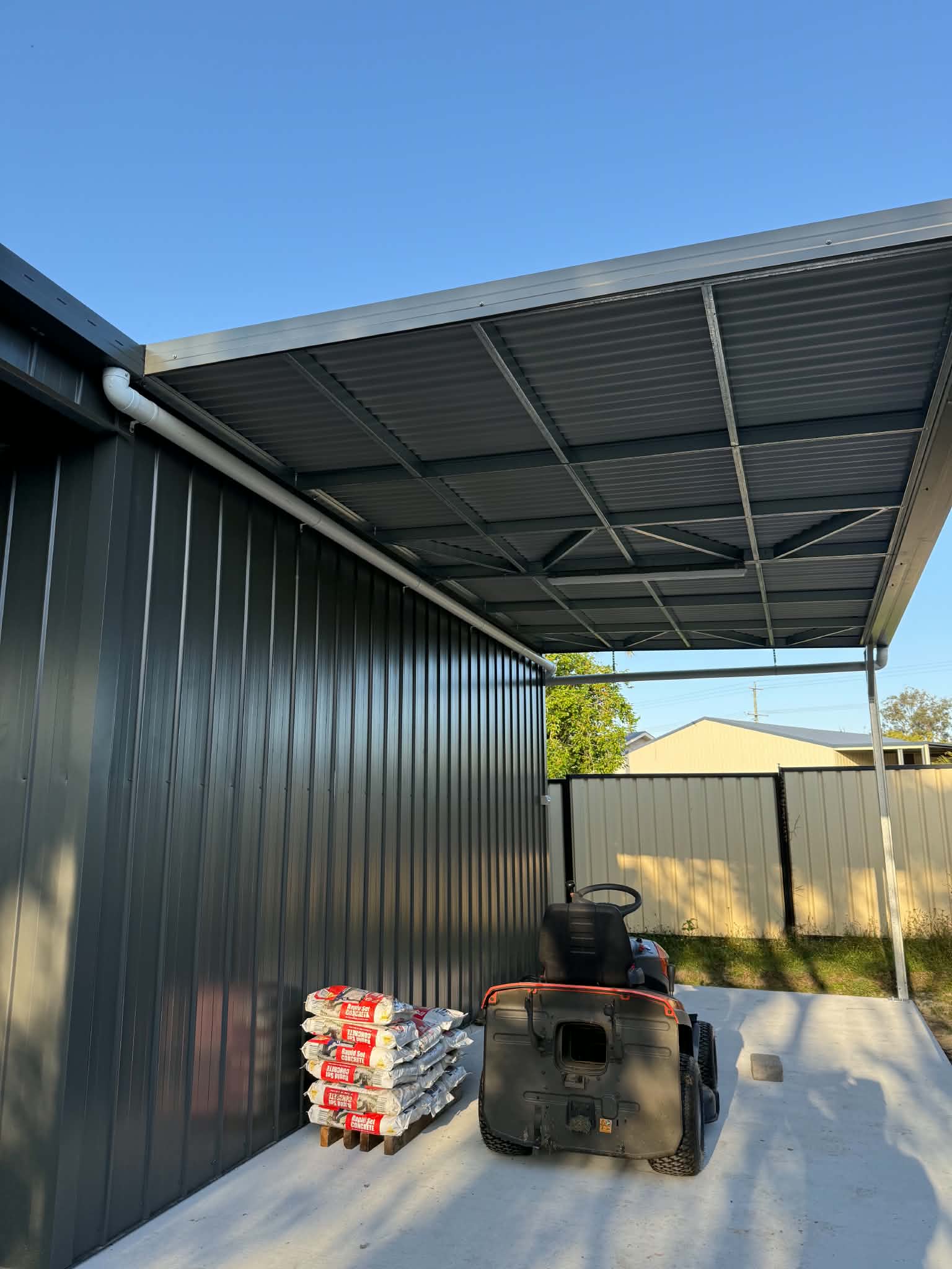 New carport and shed fit-out