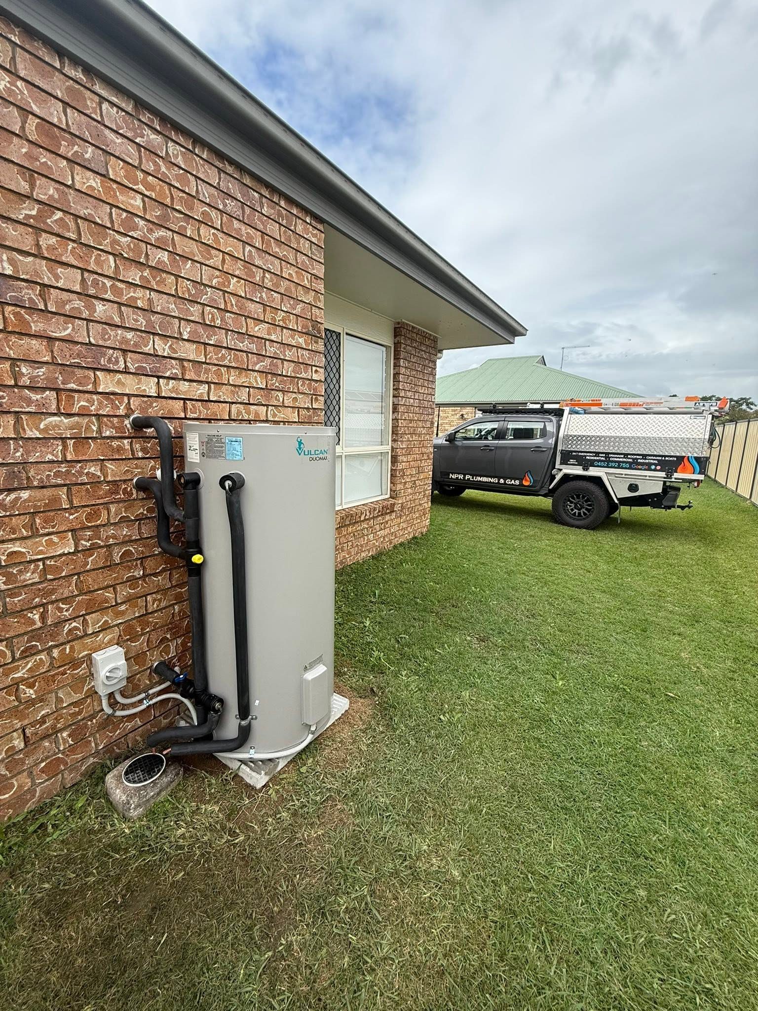 Vulcan Duomax hot water system installation